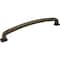 Jeffrey Alexander 12" Center-to-Center Distressed Antique Brass Belcastel 1 Appliance Handle MO6373-12ABM-D - alternate 1